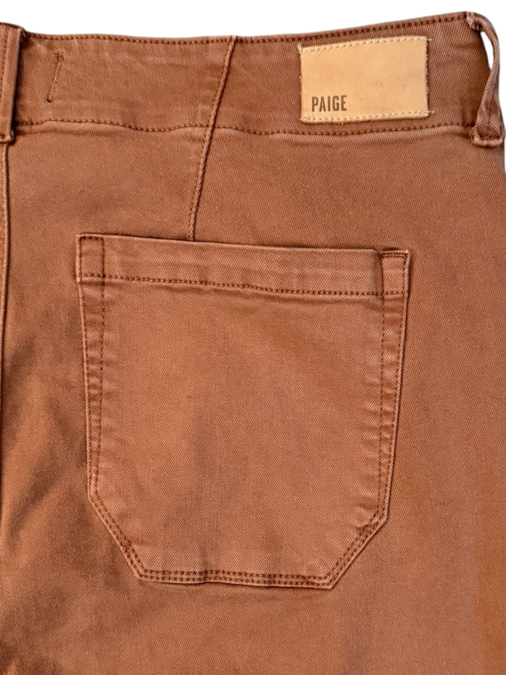 PAIGE Brooklyn High Rise Wide Leg Pants 32 (34x30.5) Vintage Mocha Bisque - Picture 5 of 16